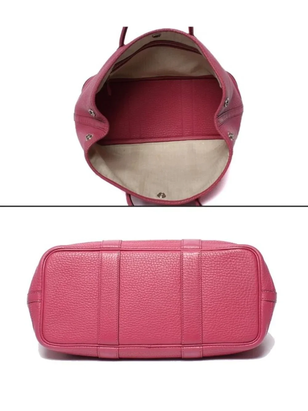 Hermes Handbag Silver Garden Party TPM